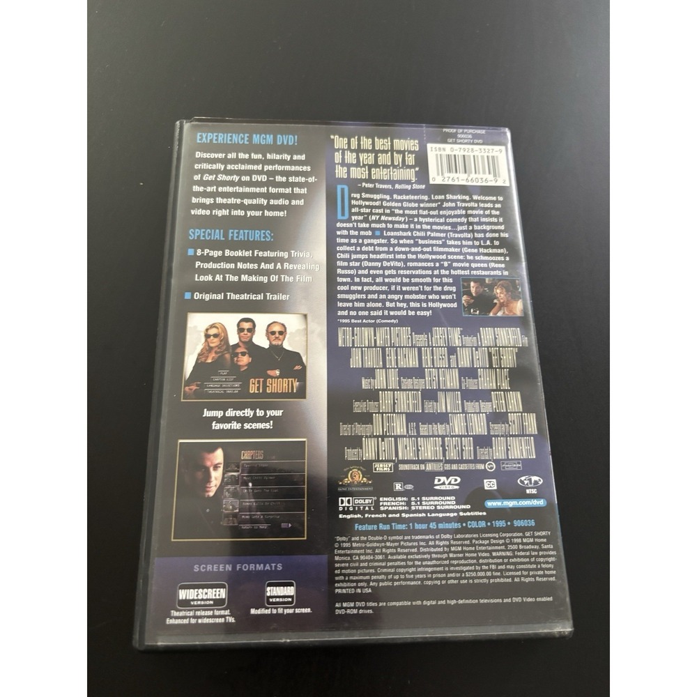 Get Shorty DVD - GOOD - Picture 2 of 3